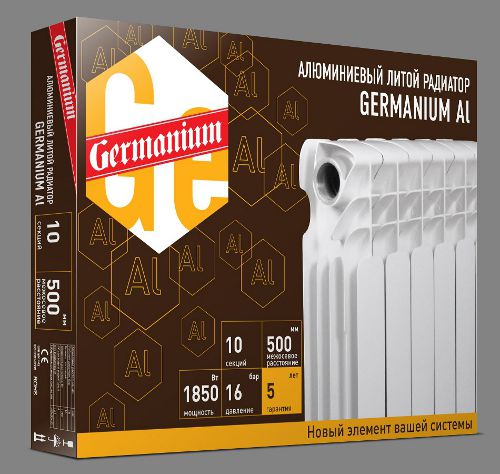 Упаковка алюминиевых радиаторов Germanium