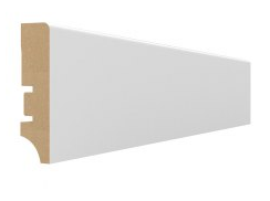 Плинтус МДФ Wimar 403 (прямой) белый под покраску 100х16мм, 1 м.п.