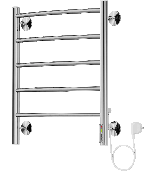 Полотенцесушитель электрический Terminus Классик П5 450х550 справа, Хром