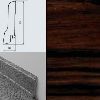 Плинтус шпонированный Burkle Макассар 80x20, 1 м.п.