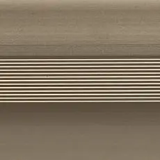 Алюминиевый напольный плинтус Русский профиль, анодированный титан матовый, 80х11,2х2500 мм, 1 м.п