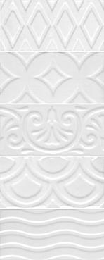 Керамическая плитка Kerama Marazzi 16017 Авеллино белый структура mix 7.4х15, 1 кв.м.