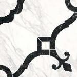 Декор Kerama Marazzi ID88T Фрагонар наборный белый 1/4 розона 30x30x0,9