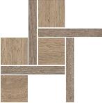 Декор Kerama Marazzi T056/SG643820 Альберони 2 мозаичный коричневый светлый матовый обрезной 27,5x27,5x0,9