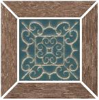 Вставка Kerama Marazzi ID156 Тровазо наборный коричневый матовый 13x13x0,9