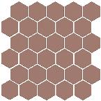 Мозаика из керамогранита Kerama Marazzi 63010 Агуста розовый матовый 29,7x29,8x0,69 из 30 частей 5,2х6, 1 кв.м.