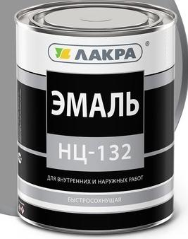 Эмаль НЦ-132 ЛАКРА, серый, 0.7 кг