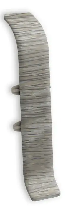 Соединитель для плинтуса Идеал Классик-70, К-П70-С 253 Ясень серый, 70мм