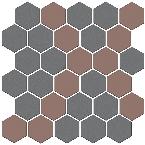 Мозаика из керамогранита Kerama Marazzi  AD/A672/MM Декор Агуста 5 мозаичный микс матовый 29,7x29,8x0,69