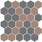Мозаика из керамогранита Kerama Marazzi  AD/A673/MM Декор Агуста 6 мозаичный микс матовый 29,7x29,8x0,69