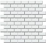 Декор Kerama Marazzi 191/001T Турнон белый мозаичный матовый 32x30x0,9