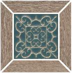 Вставка Kerama Marazzi ID158 Тровазо наборный коричневый тёмный матовый 13x13x0,9