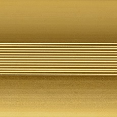 Порог (стык) Русский профиль  разноуровневый анодированный, 38*2700 мм, Золото матовое