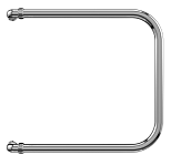 Полотенцесушитель водяной Terminus П-образный БШ (320х600) с боковым подключением