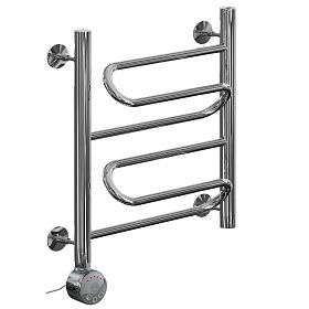 Полотенцесушитель электрический Ника CURVE 50x50, левый тэн, хром