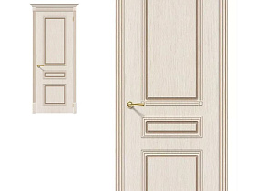 Межкомнатная дверь Браво Шпон Стиль Ф-22 БелДуб