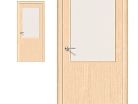 Межкомнатная дверь Браво Финиш Флекс Gost Гост-13 Л-21 (БелДуб) Magic Fog с усилением