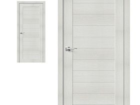 Межкомнатная дверь экошпон Porta X Порта-21 Bianco Veralinga глухое полотно