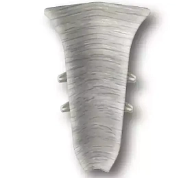 Угол внутренний для плинтуса Идеал Классик-85,К-П85-В 253 Ясень серый, 85мм