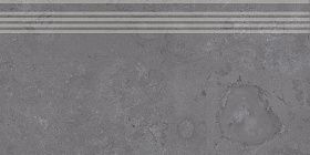 Керамогранит Kerama Marazzi DD205100R/GR Ступень Про Лаймстоун серый темный натуральный обрезной 60х30x11