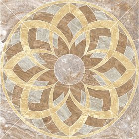 Панно Kerranova Premium Marble К-954/LR/d01-cut светло-коричневый лаппатированный 120х120, 1 кв.м.