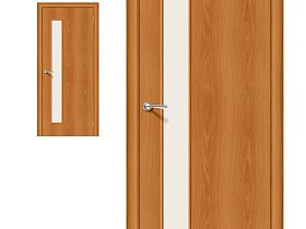 Межкомнатная дверь Браво Финиш Флекс Gost Гост-3 Л-12 (МиланОрех) Magic Fog с усилением