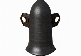 Угол наружный для плинтуса Идеал Классик-55, К-П55-Нк 302 Венге черный, 55мм