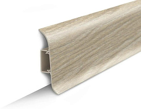 Напольный плинтус Идеал Классик К-П55п (пластиковый с кабель-каналом) 272 Сосна золотистая, 2200мм/55мм/22мм, 1 м.п.