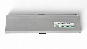 Напольный плинтус Deconika Д-П55 (пластиковый с кабель-каналом) 002 Светло-серый 2200/55/22мм, 1 м.п.