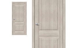 Межкомнатная дверь Браво Эко Шпон Прима-2 Cappuccino Veralinga