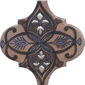 Панно Kerama Marazzi Марокканская коллекция Арабески Марокко KMP3STA011M6X Панно 2 (из 6 частей 6,5x6,5) 10x25x0,69