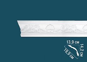 Карниз Перфект с рисунком АА107 139х142х2400 мм, 1 м.п.