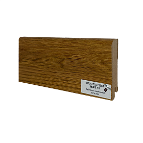Плинтус МДФ DeArtio Best B302-16 Дуб Светло-коричневый 80х16х2050, 1 м.п.