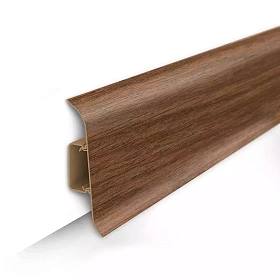 Напольный плинтус Идеал Классик К-П70п (пластиковый с кабель-каналом) 281 Палисандр, 2200мм/70мм/22мм, 1 м.п.