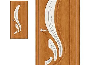 Межкомнатная дверь Браво Винил Start Лотос-2 Milano Vero, стекло Art Glass