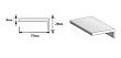 Наличник Т Тип-0 для дверей Браво, White Dreamline