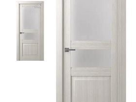 Межкомнатная дверь Кантри  Belwooddoors Миссури Ясень рибейра, частично остекленное полотно