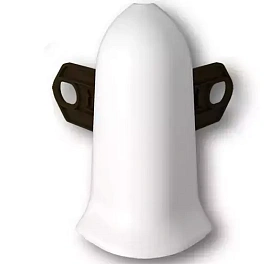 Угол наружный для плинтуса Идеал Классик-70, К-П70-Нк 001 Белый, 70 мм