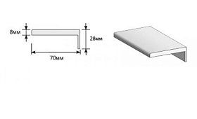 Наличник Т Тип-0 для дверей Браво, Snow Art (mr.wood)