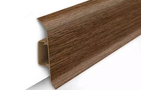 Напольный плинтус Идеал Классик К-П70п (пластиковый с кабель-каналом) 291 Орех, 2200мм/70мм/22мм, 1 м.п.