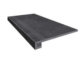 Комплект Luna (Ступень LN04 (33x120) непол. (прямоугол. бортик) + Подступенок (14,5x120))