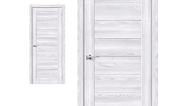 Межкомнатная дверь Браво Эко Шпон Браво-21 Riviera Ice