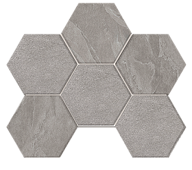 Мозаика Estima Luna LN02/TE02 Hexagon 28,5x25 Неполированный