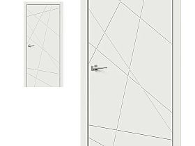 Межкомнатная дверь Браво Винил Graffiti Граффити-5 Super White