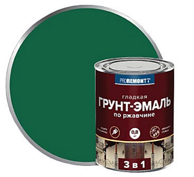 Грунт-эмаль по ржавчине 3 в 1 PROREMONTT зеленая