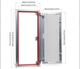 Люк ревизионный под плитку нажимной Практика "ЕвроФОРМАТ-Р" АТР 30х70