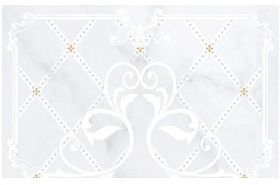 Декор Шахты Милана 01 25х40 светло-серый