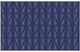 Керамическая плитка настенная Шахты Конфетти 02 25х40 синий низ (рельеф), 1 кв.м.