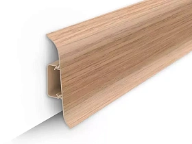 Напольный плинтус Идеал Классик К-П70п (пластиковый с кабель-каналом) 201 Дуб, 2200мм/70мм/22мм, 1 м.п.