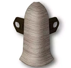 Угол наружный для плинтуса Идеал Классик-70, К-П70-Нк 205 Дуб Капучино, 70 мм